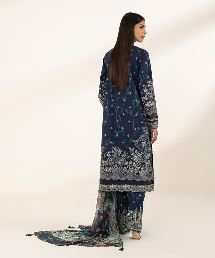 3 Piece - Embroidered Lawn Suit