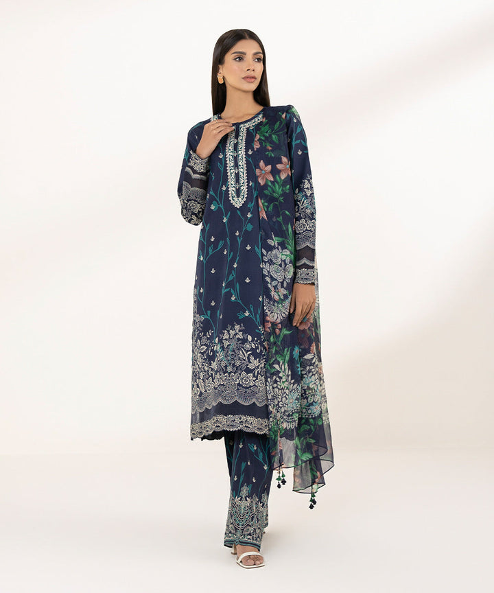 3 Piece - Embroidered Lawn Suit