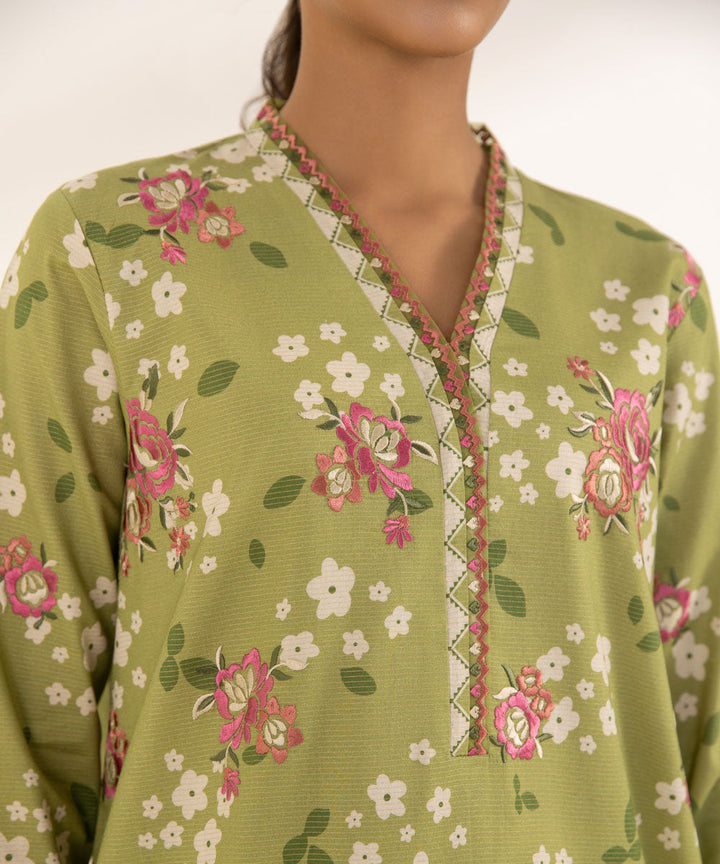 3 Piece - Embroidered Zari Lawn Suit