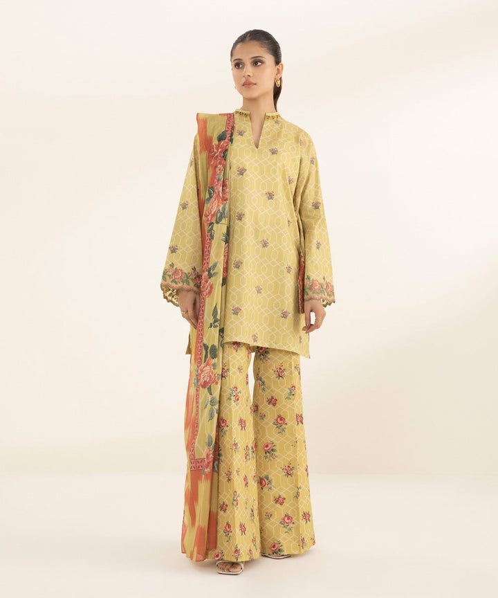 3 Piece - Embroidered Lawn Suit