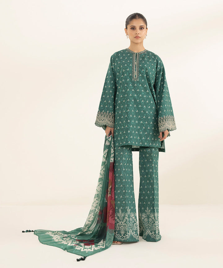 3 Piece - Embroidered Lawn Suit