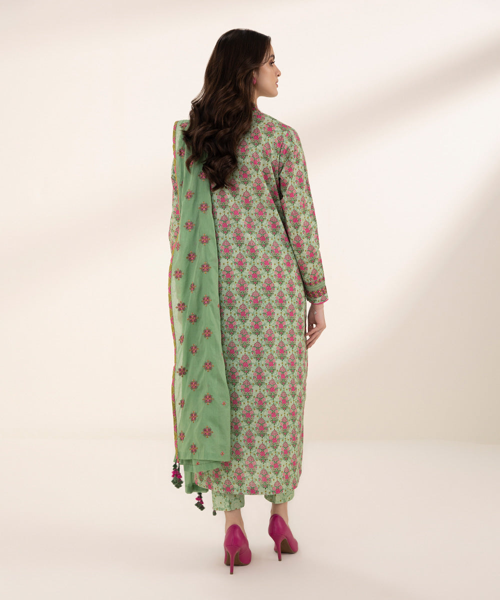 3 Piece - Embroidered Lawn Suit