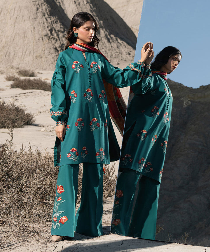 3 Piece - Embroidered Lawn Suit