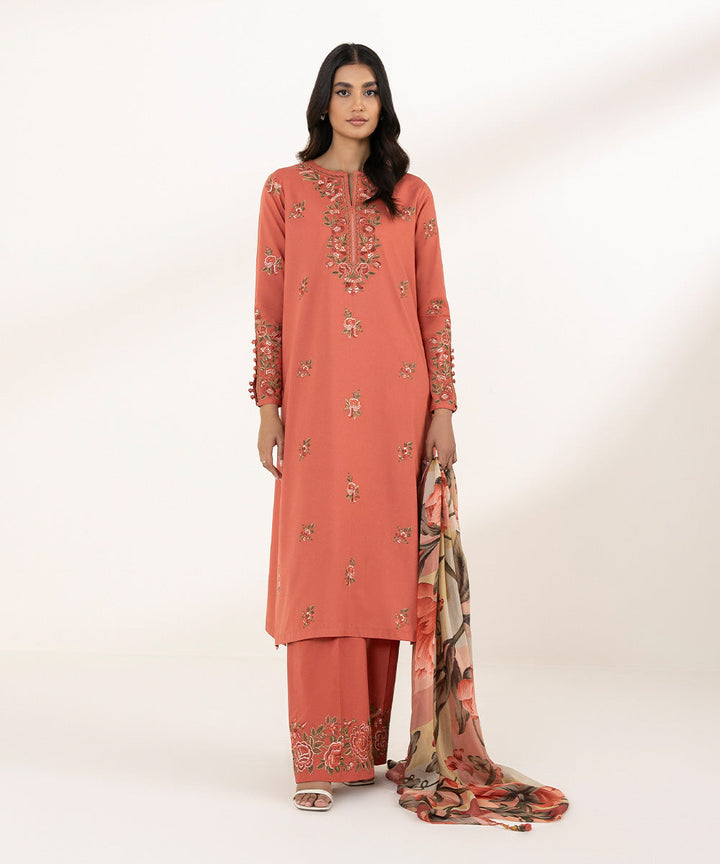 3 Piece - Embroidered Lawn Suit