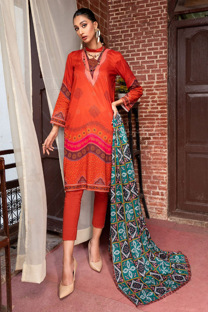 0235-PRINT-A DIGITAL PRINTED LAWN STITCHED