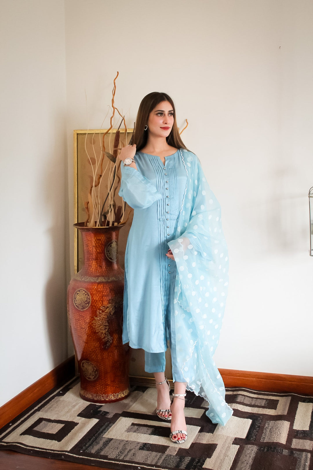 Misty Blue Dupatta