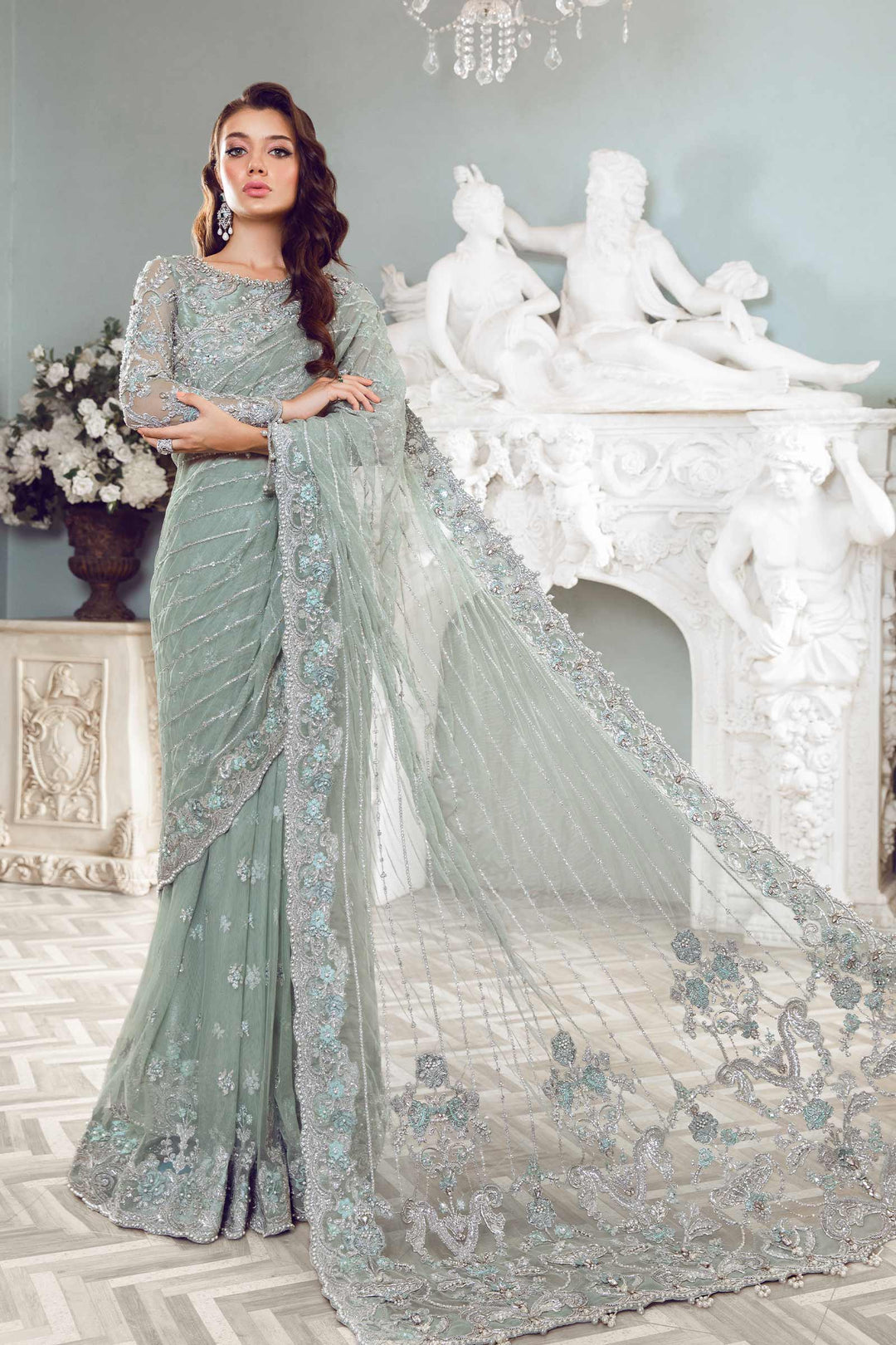 Maria B. Couture Sea Green MC-807